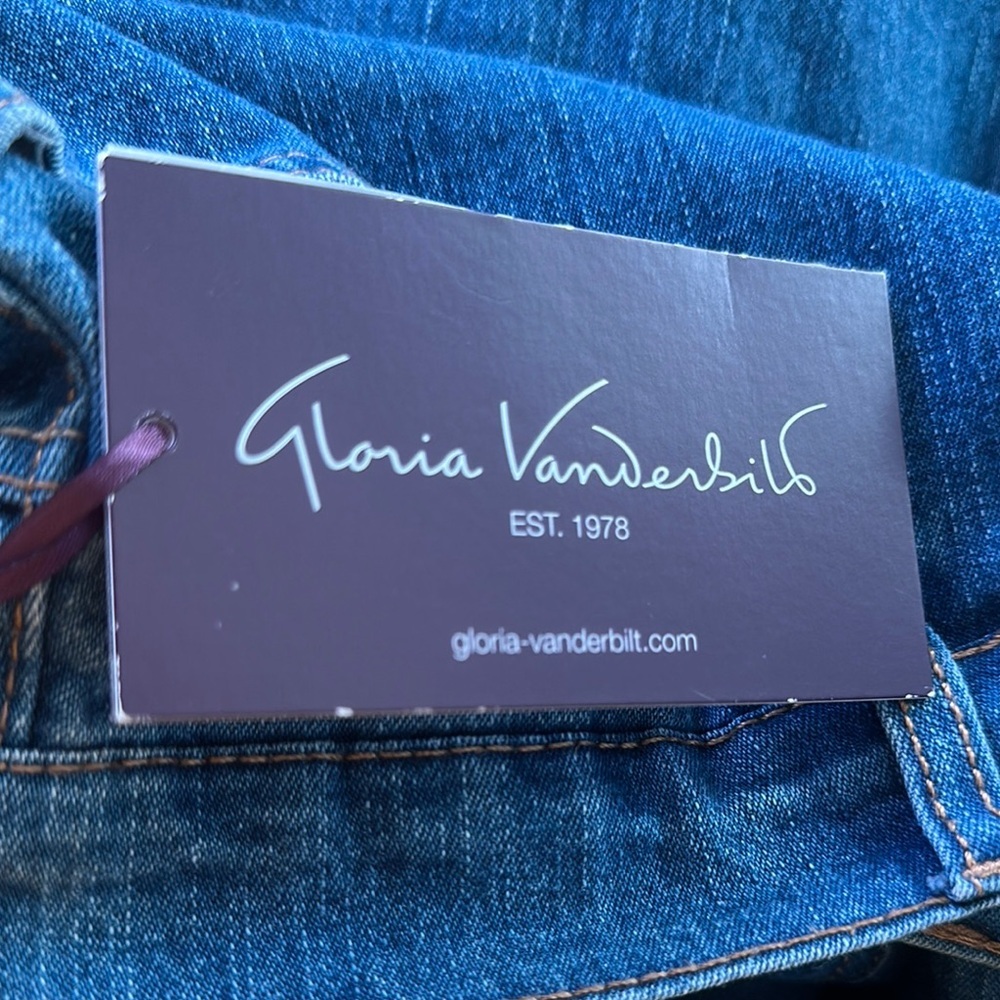 Gloria Vanderbilt Classic Medium Blue Tapered Leg Jeans Size 10S - Picture 4 of 7